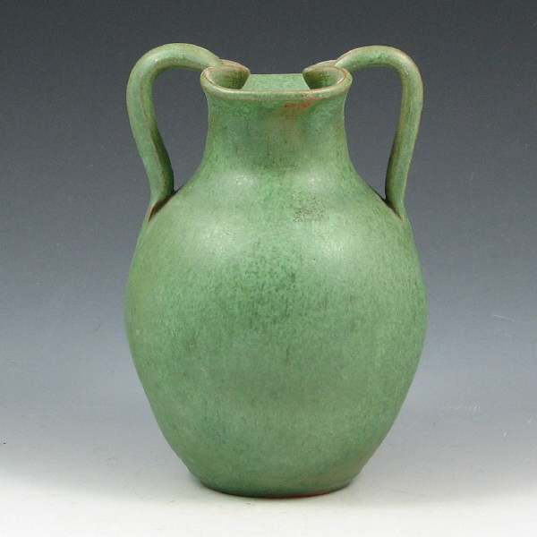 Appraisal: A R Cole Carolina Matte Green Vase - Mint A