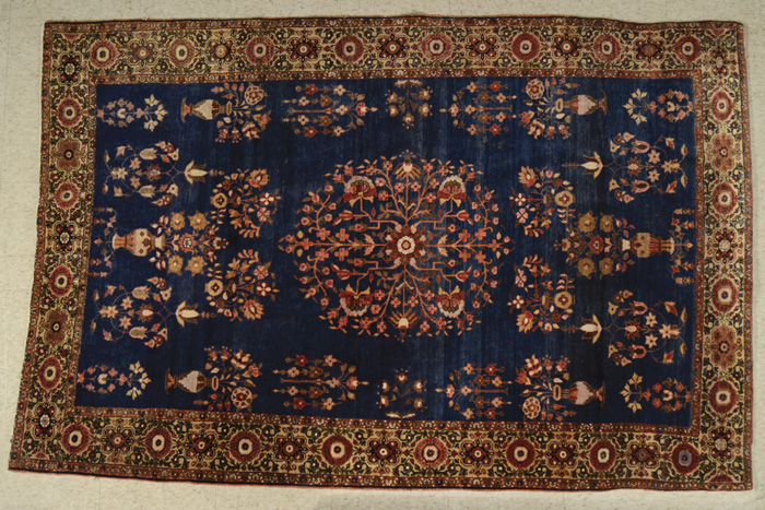 Appraisal: SEMI-ANTIQUE PERSIAN FERAHAN SAROUK AREA RUG Arak region northwest Persian