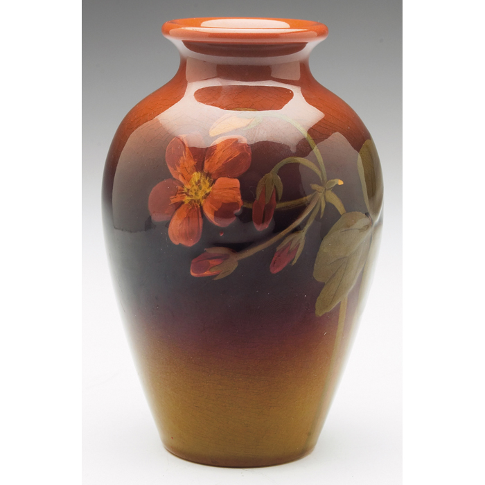 Appraisal: Rookwood vase Standard glaze with a finely painted floral design