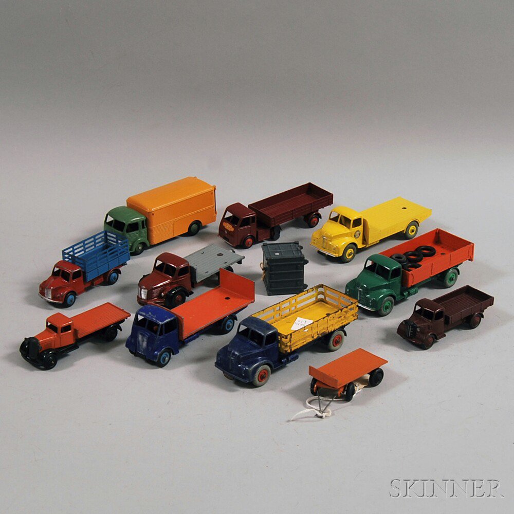 Appraisal: Ten Meccano Dinky Toys Die-cast Metal Trucks England and France