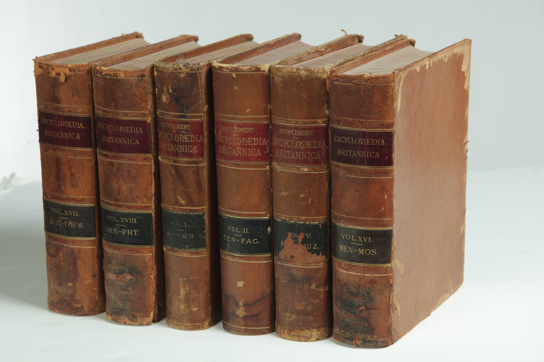 Appraisal: GROUP OF LEATHERBOUND BOOKS Including Encyclopaedia Britannica