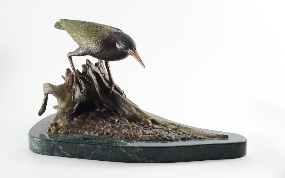 Appraisal: HUNT Bill American th st Century ''Little Beachcomber'' Green Heron