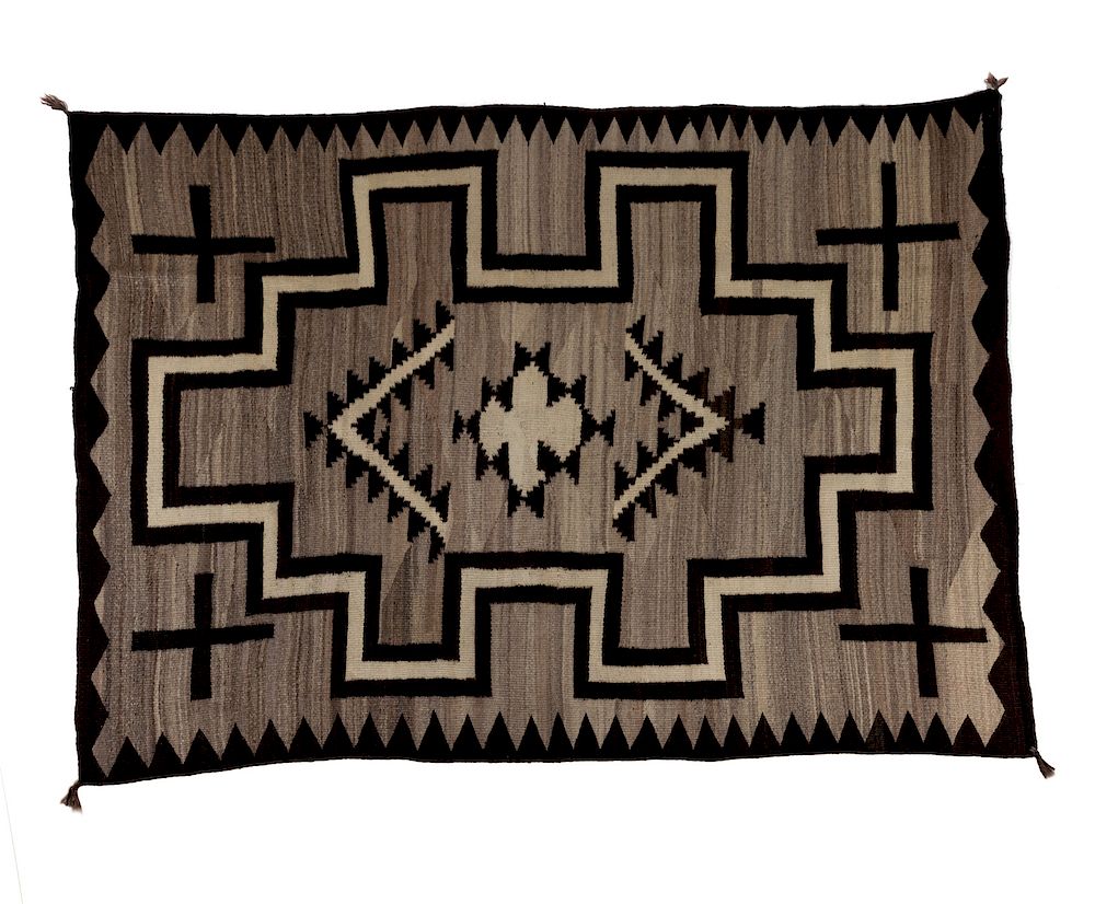 Appraisal: Navajo Transitional Weaving x inches Navajo Transitional Weaving EARLY th