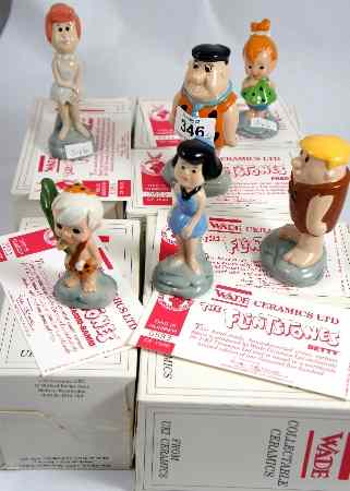 Appraisal: A Collection of Wade Figures From The Flintstones Collection Comprising