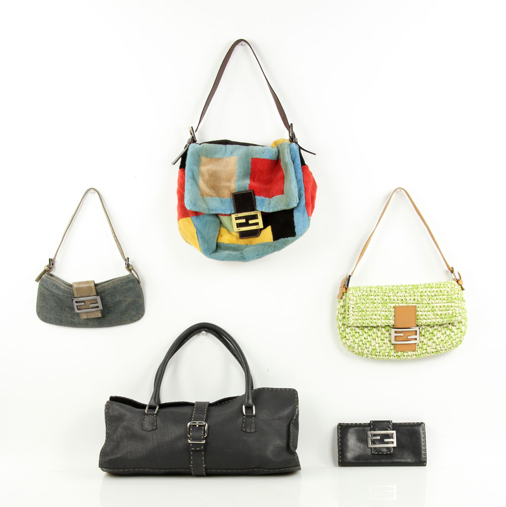 Appraisal: - Fendi Purses Lot of five Fendi purses made in