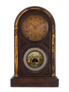 Appraisal: An American Chinese Market Mantel Clock Height inches An American