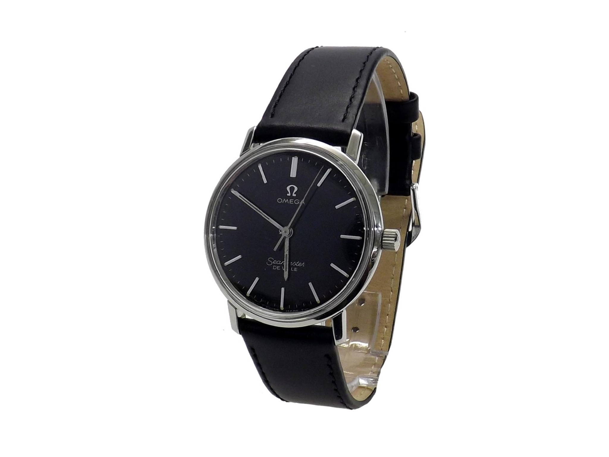 Appraisal: Omega Seamaster De Ville stainless steel gentleman's wristwatch circular black