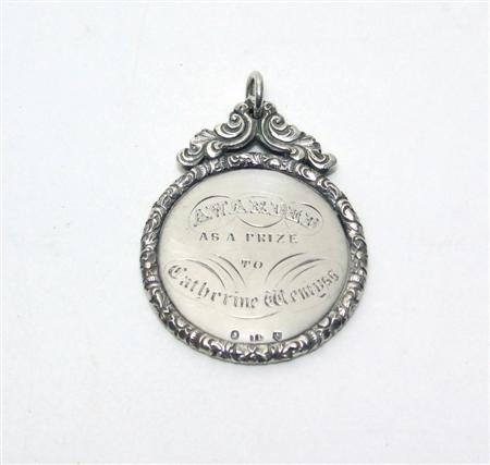 Appraisal: A Georgian school medallion by JL marked duty head JL