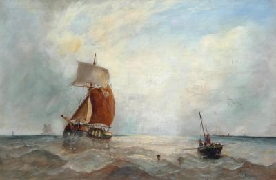 Appraisal: JOHN EDWARDS Morning on the Humber Looking Out to Sea