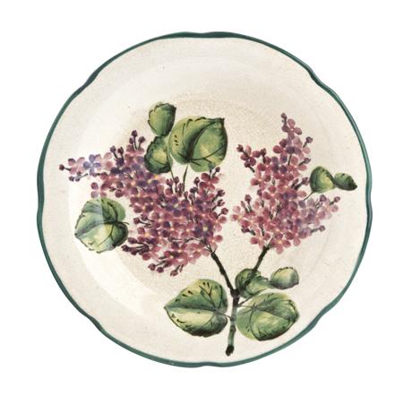 Appraisal: WEMYSS GORDON DESSERT PLATE CIRCA decorated with lilac impressed mark