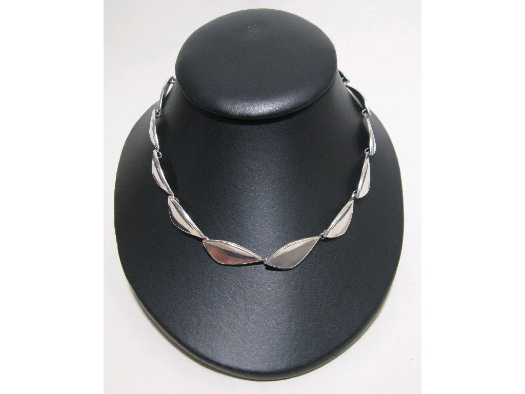 Appraisal: Danish silver necklace