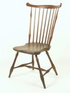 Appraisal: WINDSOR CHAIR - th C nine spindle fan back side