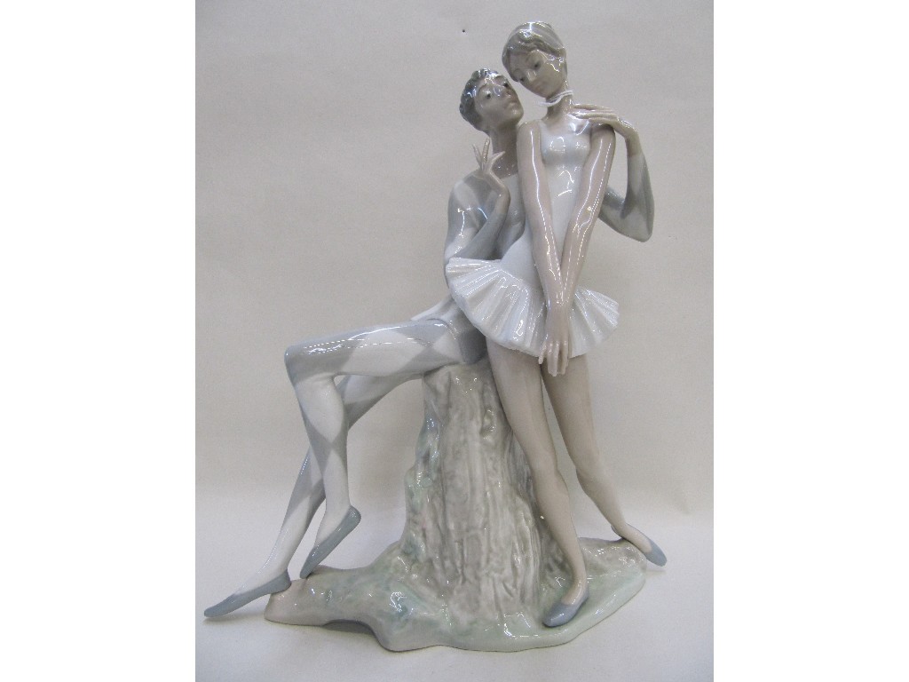 Appraisal: Lladro figure of a harlequin and a ballerina