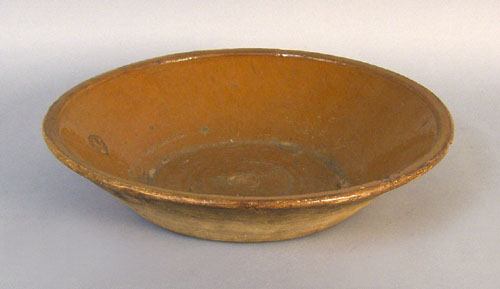 Appraisal: Large redware bowl th c h dia