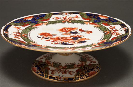 Appraisal: Copeland Spode transfer decorated china cake plate in the Imari