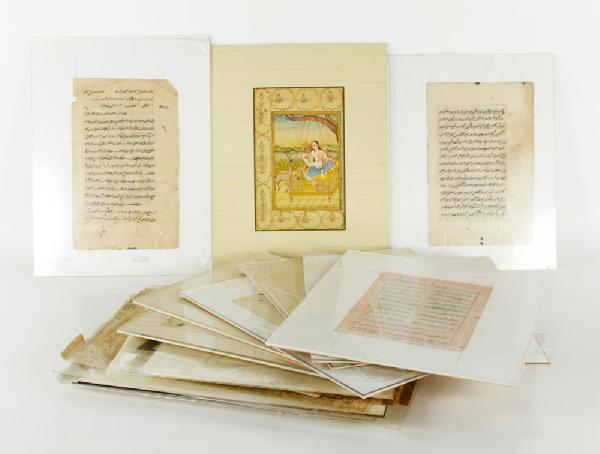 Appraisal: - Early Persian Erotica Lot of book plates of early