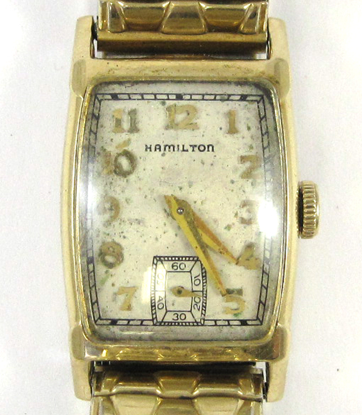 Appraisal: MAN'S VINTAGE HAMILTON WRIST WATCH Hamilton grade movement jewels serial