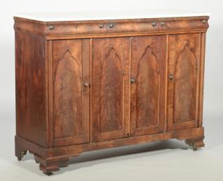 Appraisal: TN Gothic Revival Sideboard Exhibited and Illustrated Signed Tennessee Gothic