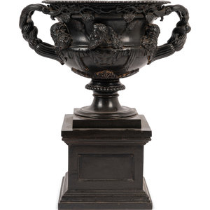 Appraisal: A Grand Tour Bronze Warwick Vase Late th Early th