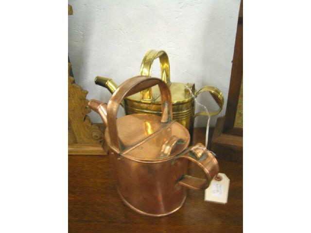 Appraisal: Victorian Watering Cans brass copper