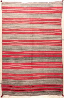 Appraisal: A NATIVE AMERICAN TRANSITIONAL WEAVING SANS LAZY LINES The design