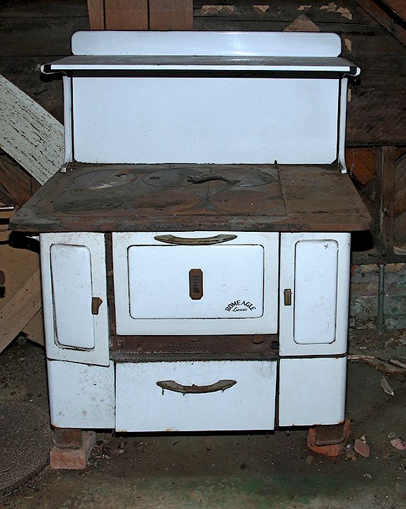 Appraisal: Wood Cook Stove A rare Rome Eagle Lassie wood cook