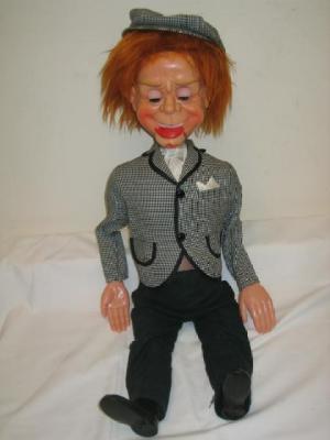 Appraisal: A Parlanchin ventriloquists dummy plastic and fabric construction high