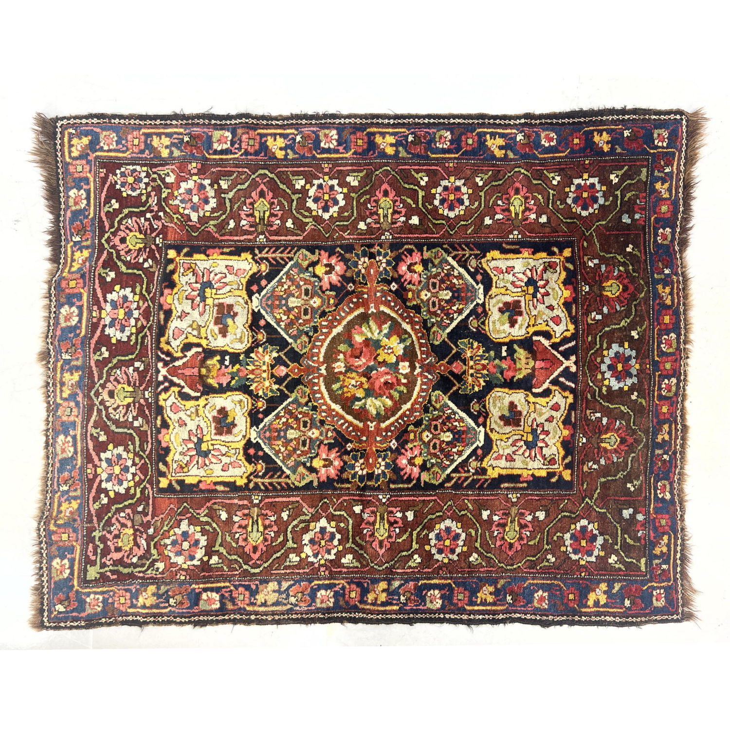 Appraisal: ' x ' Handmade Oriental Carpet Rug with brown background