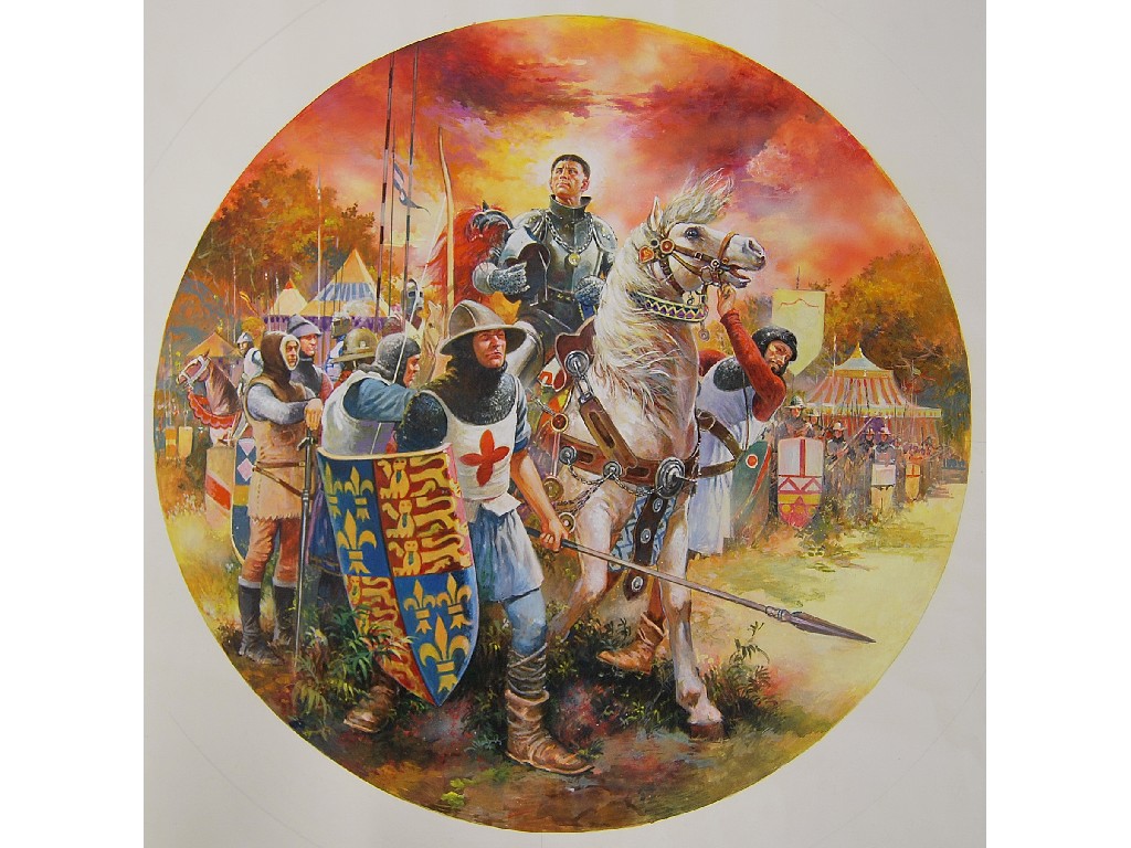 Appraisal: Series of original artworks being the designs for commemorative plates