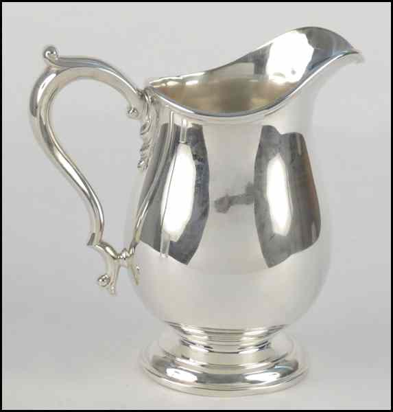 Appraisal: WATSON STERLING SILVER WATER PITCHER H '' W '' D