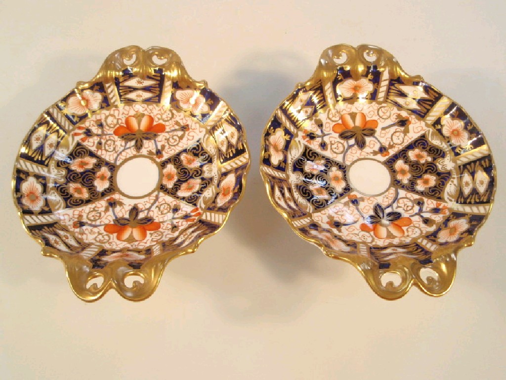 Appraisal: A Pair of Royal Crown Derby Imari pattern circular dishes