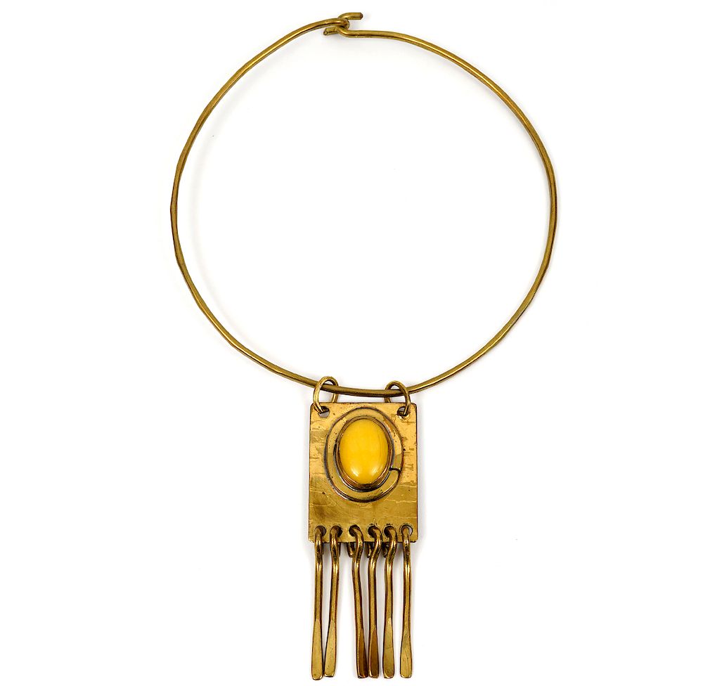 Appraisal: Rafael Alfandary 'Barbara Square' Choker Pendant Rafael Alfandary 's BoHo