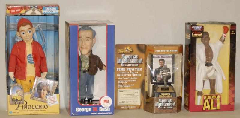 Appraisal: Lot of Assorted Character Toys in Boxes Includes talking George