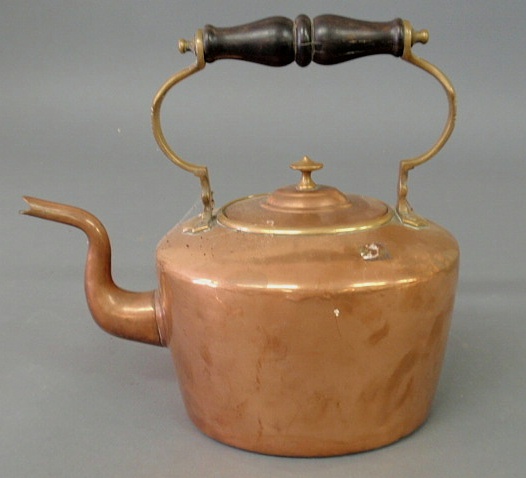 Appraisal: Continental copper kettle h x w x dia