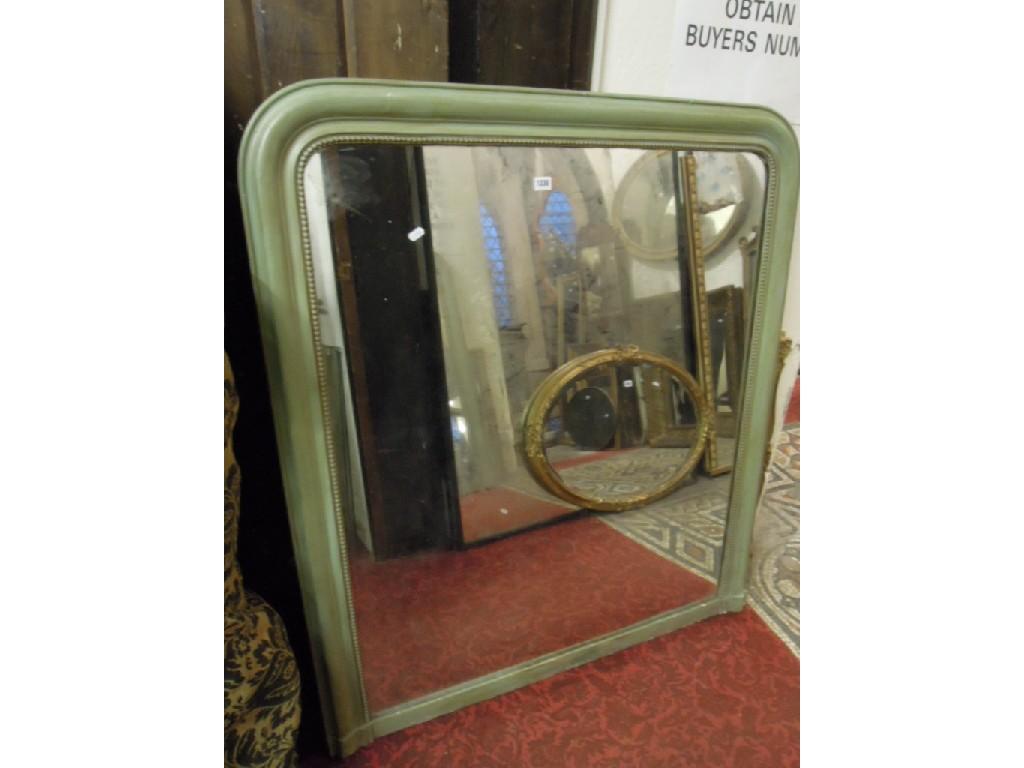 Appraisal: A th century French overmantle mirror of arched form with