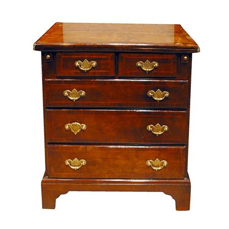 Appraisal: George III Style Mahogany Bachelor's Chest of Drawers Estimate -