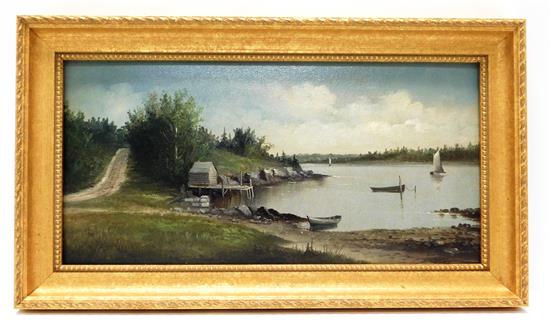 Appraisal: George M Hathaway American - oil on artist's board depicting