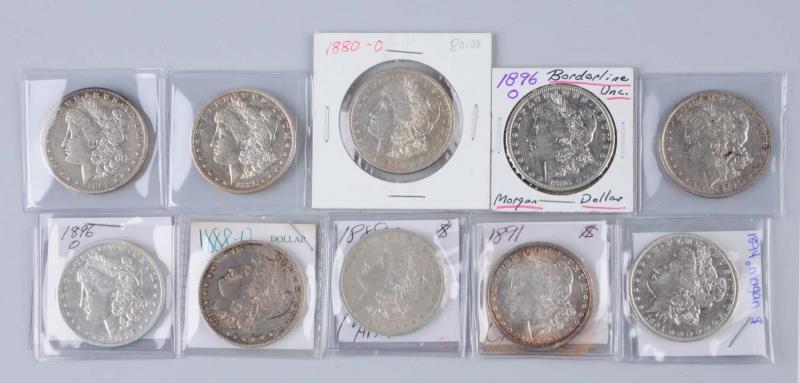 Appraisal: Lot Of Morgan Silver Dollars O XF O AU XF