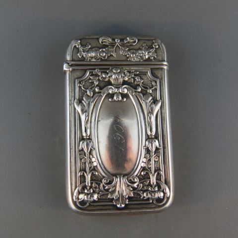 Appraisal: Gorham Sterling Silver Match Safe French garland bow style