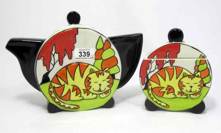 Appraisal: Lorna Bailey Limited Edition Cheshire Cat Teapot and Cheshire Cat