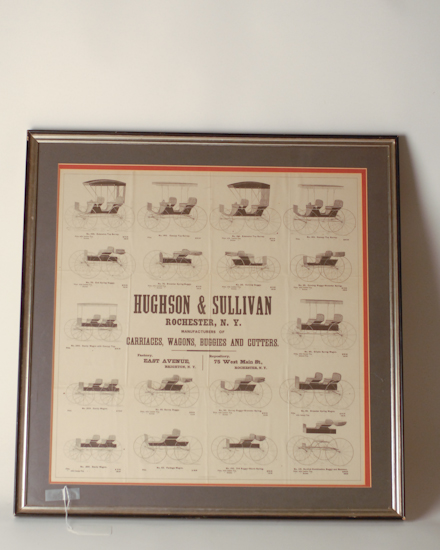 Appraisal: Advertising Poster for Carriages and Wagons Hughson Sullivan Rochester NY