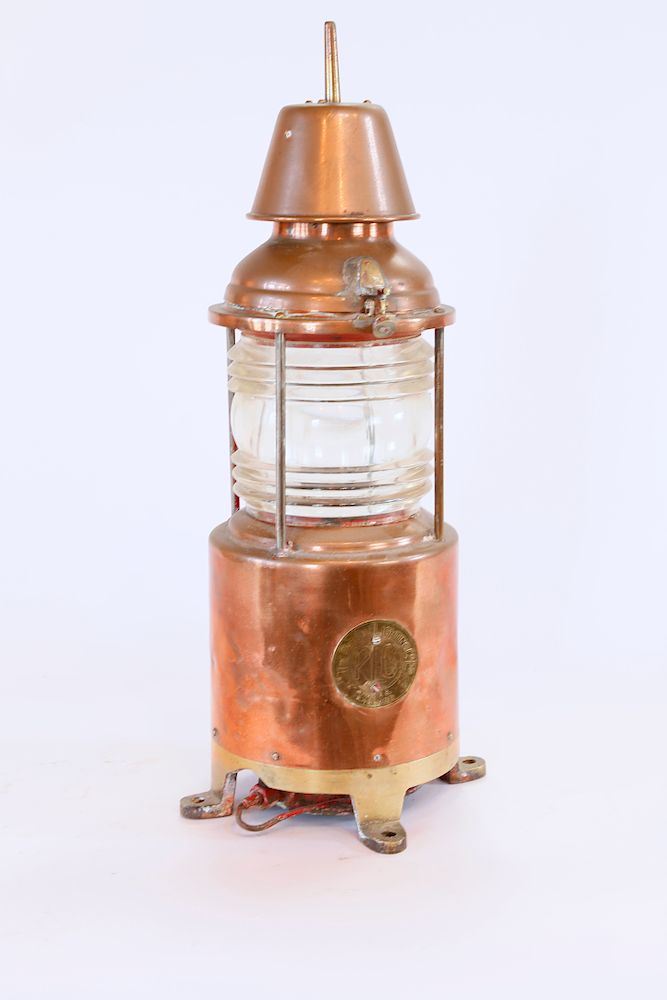 Appraisal: Copper and Brass Maritime Beacon Exclusive on Bidsquare Copper and