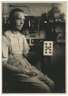 Appraisal: Martin John Photo of Martin in His Workshop London ca