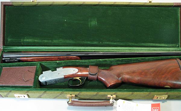 Appraisal: A cased gauge Beretta Model Ducks Unlimited o u shotgun