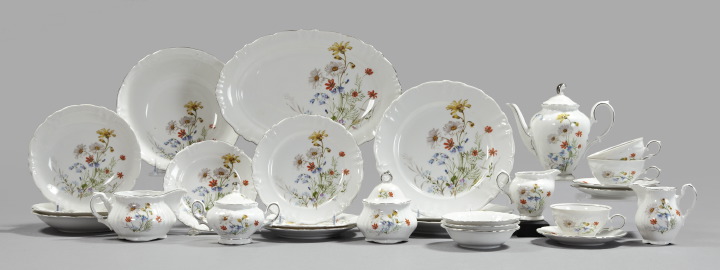 Appraisal: Forty-Eight-Piece Winterling Bavaria Porcelain Partial Dinner Service for eight persons