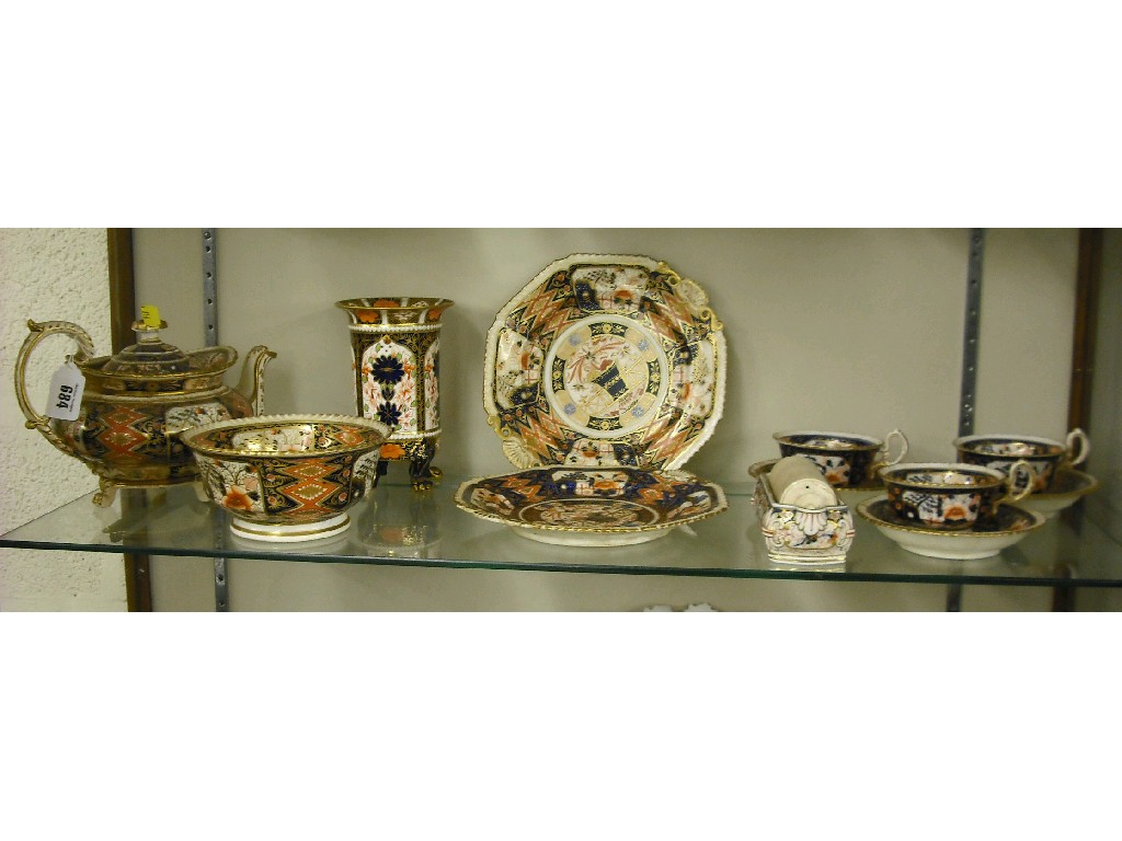 Appraisal: Collection of th century and later Imari pattern tea wares