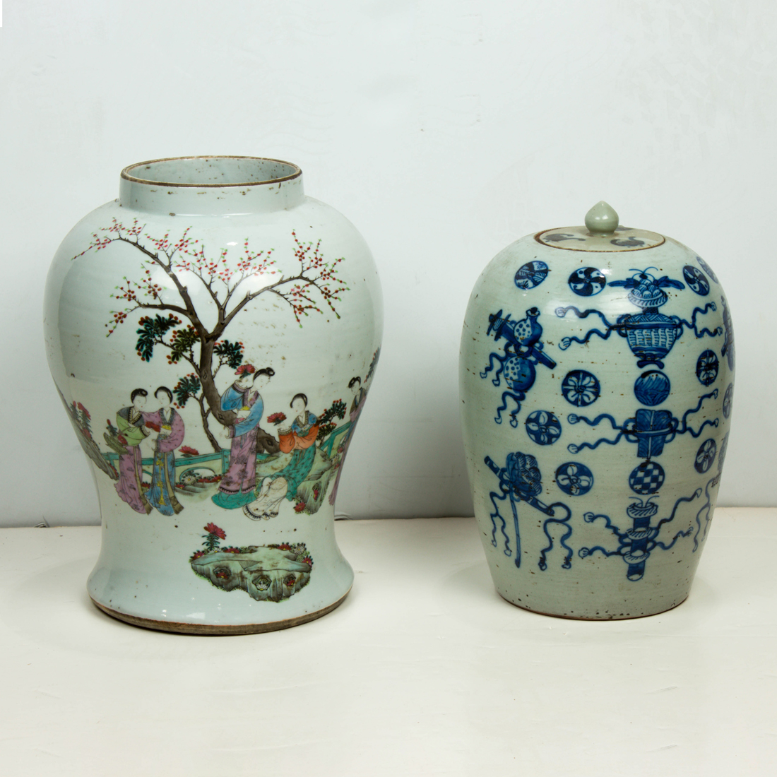 Appraisal: LOT OF CHINESE PORCELAIN JARS lot of Chinese porcelain jars