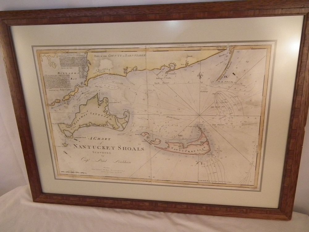 Appraisal: NANTUCKET SHOALS PRINT Old reprint map CHART OF NANTUCKET SHOALS