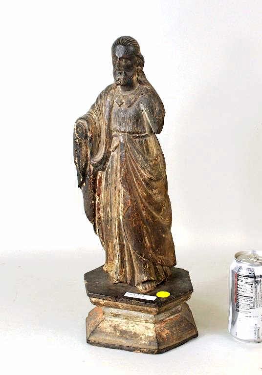 Appraisal: Philippine Carved Santos Figure of Christ Philippine carved Santos figure