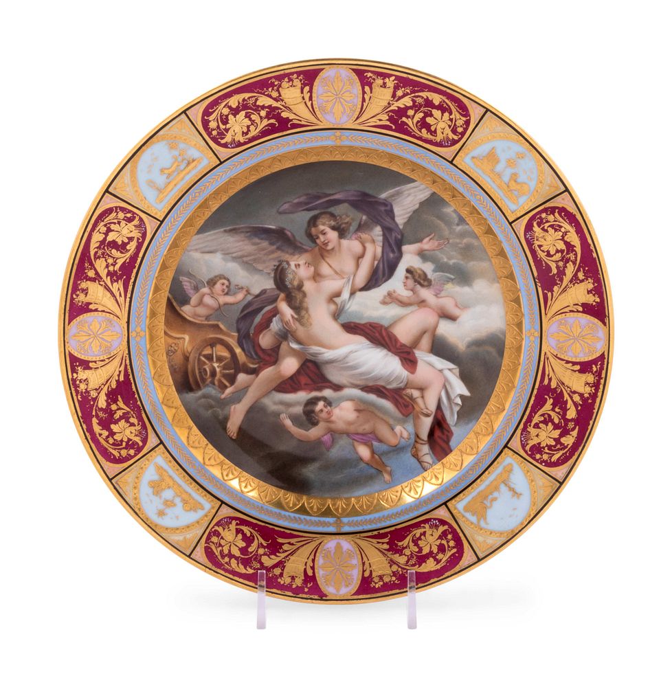 Appraisal: A Vienna Painted and Parcel Gilt Porcelain Cabinet Plate A